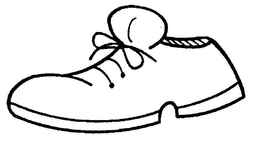 Sapatinho online para colorir